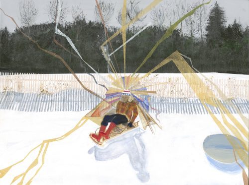 First Time on Snow/Sled Upside-Down 1978