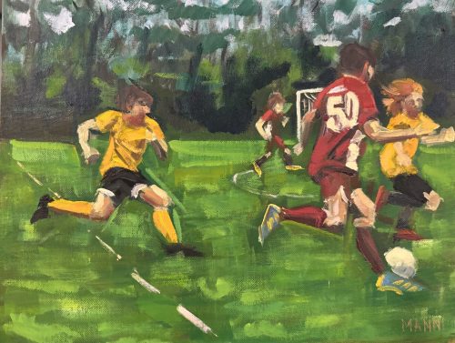 Boys Playing Soccer #2 