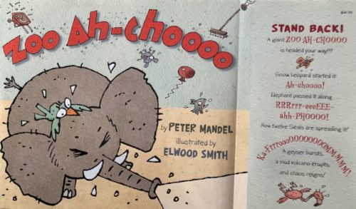 Galley Proof: Cover, Back Cover and Flaps Zoo Ah-Choooo 