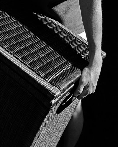 Women Holding Heavy:  Basket in Hand