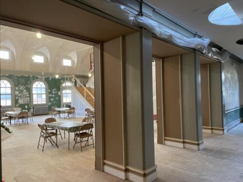 New entrance from gallery