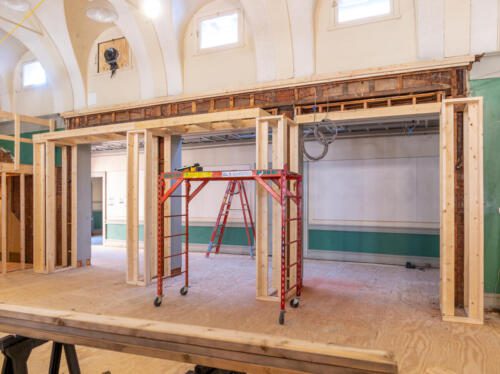 Entrance door framing